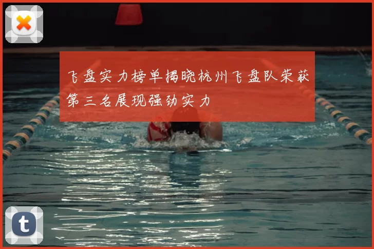 飞盘实力榜单揭晓杭州飞盘队荣获第三名展现强劲实力